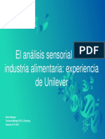 Análisis Sensorial UNILEVER