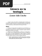 Genero en La Teologia (Leonor Aida)