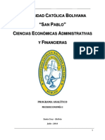 Programa Análitico Micro I PDF