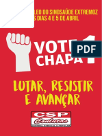 Para o Núcleo Do Sindsaúde Extremoz Nos Dias 4 e 5 de Abril: Chapa