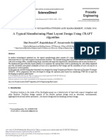 A Typical Manufacturing Plant Layout Design Using CRAFT Algorithm