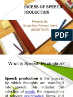 The Process of Speech Production