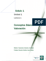 Lectura 1 - Conceptos Básicos de Valoración