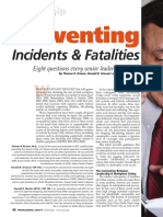 Preventing: Incidents & Fatalities