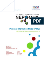 Personal Information Model (PIMO) Ontology Guide: NEPOMUK Recommendation v1.1