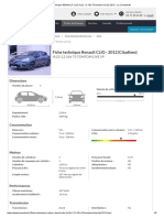 Fiche Technique RENAULT CLIO III (2) 1