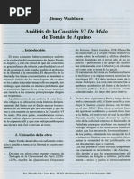 Analisis de La Cuestion VI de Malo de Tomas de Aquino PDF