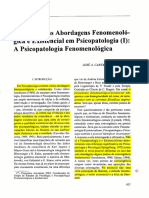 Introdução As Abordagens Fenomenológicas e Existencial em Psicopatologia