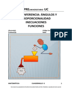 Cuadernillo 6 - Circunferencia, Ángulos y Propocinoalidad, Inecuaciones y Funciones (IV Medio) PDF