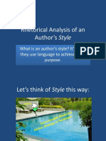 Analyzing An Author's Style