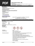 SDS-Sodium Nitrite Solution 40 CHE-2021S