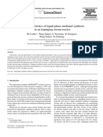 The Characteristics of Liquid-Phase Methanol Synthesis in An Impinging Stream Reactor