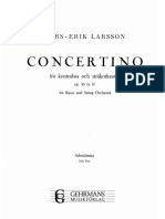 Lars Erik Larsson - Concertino For Double Bass and Orchestra PDF