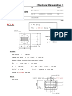 Structural Calculation Sheet: P&T Consultants Pte LTD