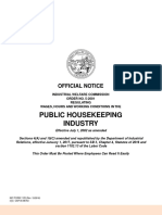 Public Housekeeping Industry: Official Notice