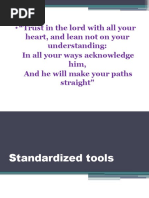 Standardized Tools