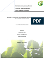 Análisis de La Ley Marco Del Sistema Nacional Del Gestión Ambiental