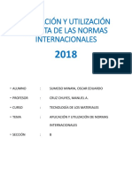 Aplicación y Utilización Directa de Las Normas Internacionales