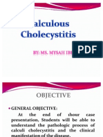 Case Presentation About Calculous Cholecyctitis