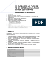 Guia para Desarrollar Un Plan de Seguridad en Centros Educativos