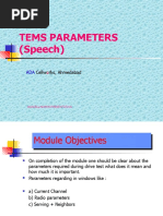 Tems Parameters (Speech) : Cellw RKS, Ahmedabad