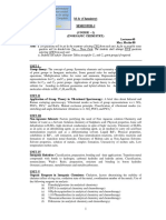 Ii. Students Can Ask For Character Tables (Except For C: M.SC (Chemistry) Semester-I