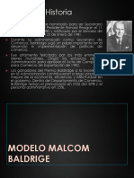 Modelo Malcom Baldrige Brown 2018