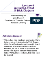 Lecture 4 Design Rules, Layout and Stick Diagram