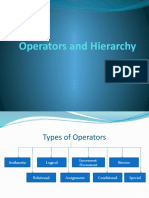 Operators and Hierarchy