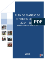 Plan de Manejo de Residuos Sólidos 2014-2018 PDF