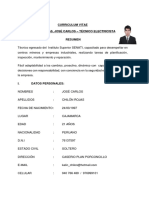 Curriculum Vitae Chilón