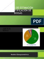 Métodos de Estimación y Cuantificación de Biogás