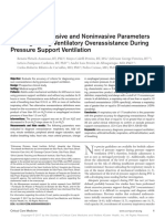 OBS - Accuracy of Invasive and Noninvasive Parameters For Diagnosing Ventilatory Overassistance During PSV - CCM (2017)