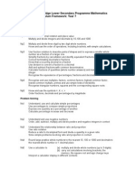 CLSP Mathematics Curriculum Framework - Year 7