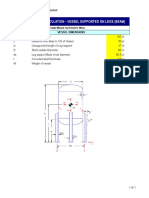 Sample Design Calculation - Vessel Supported On Legs (Beam)