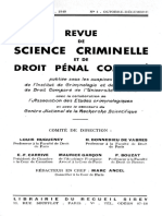 Revue Science Criminelle.