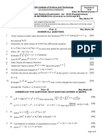 B) All Sub-Parts of A Question Must Be Answered at One Place Only, Otherwise It Will Not Be Valued. C) Missing Data Can Be Assumed Suitably