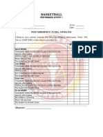 Basketball: Performance Activity 1