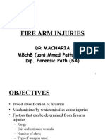 Fire Arm Injuries 4th Yr Forensic