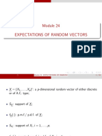 Module 24 Expectations of Random Vectors