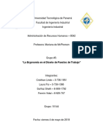 La Ergonomía en El Diseño de Puestos