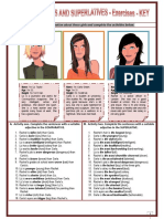 Comparatives and Superlatives - Ex - Key