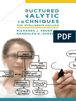 Structured Analytic Techniques For Intelligence Analysis Heuer Richards J Pherson Randolph H