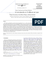 Tocopherols and Total Phenolics in 10 Different Nut Types