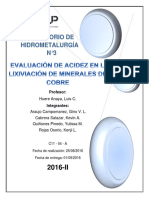 Informe de Hidrometalurgia N°3