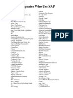 Companies Who Use SAP PDF