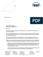 Bearing Failure Service Letter