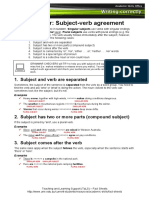 WC Grammar Subject Verb Agreement