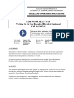 Cat A1 SOP 04 Working On or Near Energized Electrical Equipment PDF