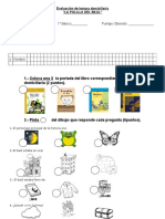 Evaluación de Lectura Domiciliaria La Polilla en El Baul I.